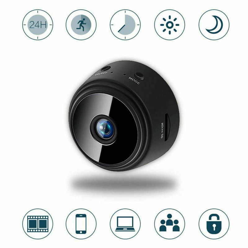 Mini Cámara Magnética Full HD Wi-Fi Visión Nocturna